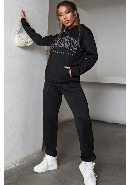 Unisex Los Angles Baskılı Eşofman Takımı