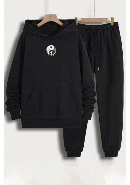 Unisex Yin & Yang Baskılı Eşofman Takımı