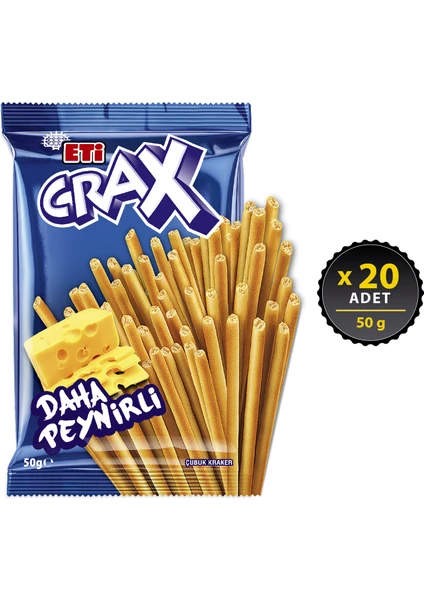 Crax Peynirli Çubuk Kraker 50 g x 20 Adet