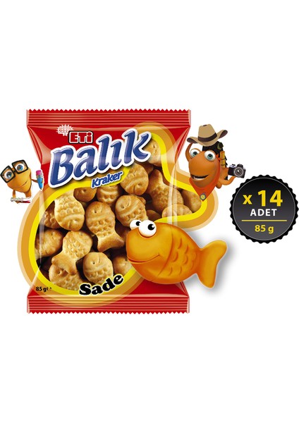 Balık Kraker 85 g x 14 Adet