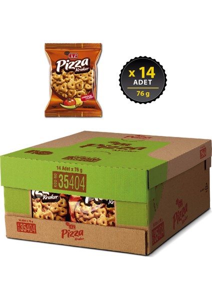 Pizza Kraker 76 g x 14 Adet