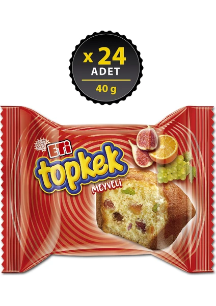 Topkek Meyveli Kek 40 g x 24 Adet