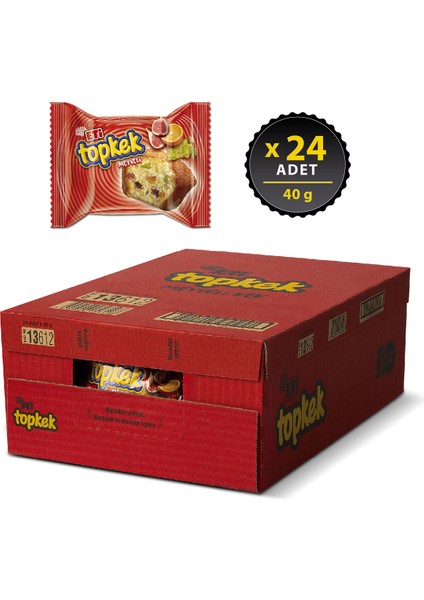 Topkek Meyveli Kek 40 g x 24 Adet