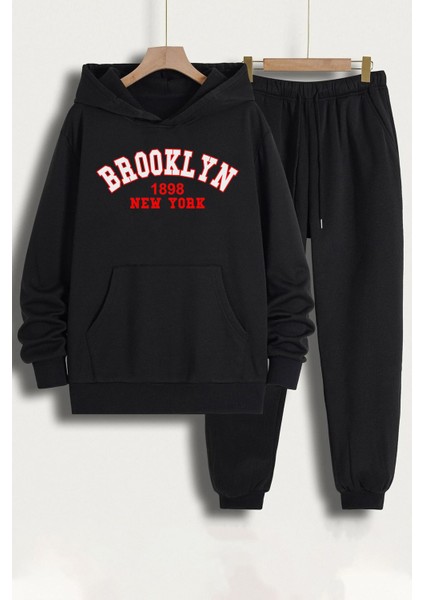 Unisex Brooklyn Baskılı Eşofman Takımı