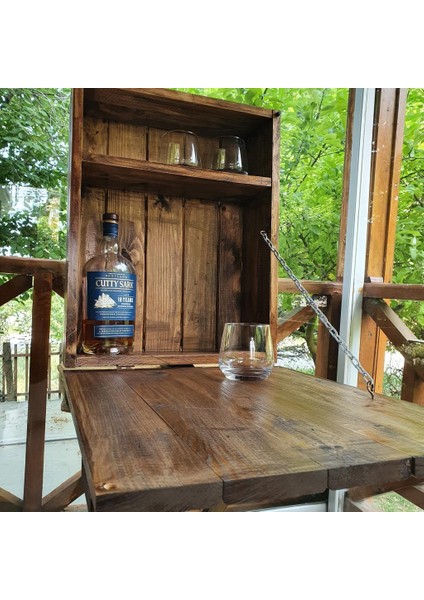 Bar Ahşap Içki Viski Dolabı