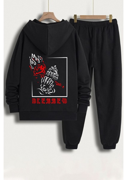 Unisex Blesseb Baskılı Eşofman Takımı