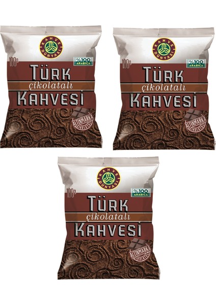 Kahve Dünyası Çikolatalı Türk Kahvesi 3 x 100 gr