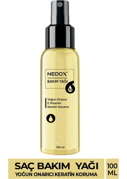 Keratin Özlü Onarıcı E Vitaminli Saç Bakım Yağı 100 ml
