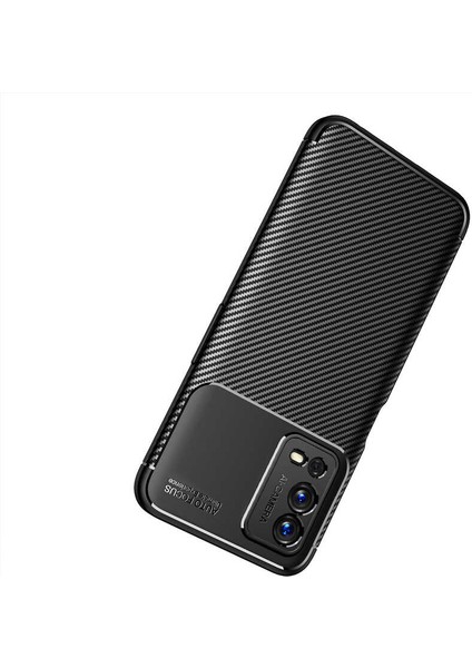 Oppo A55 4G Kılıf Rugged Armor Karbon Desenli Lüx Negro Silikon Arka Kapak Lacivert fiyatları