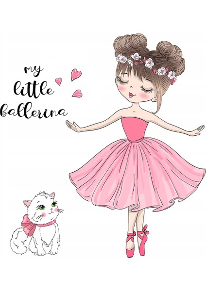 Çocuk Odası - Balarin Kız ve Sevimli Kedi Baskılı Zebra Perde fiyatları