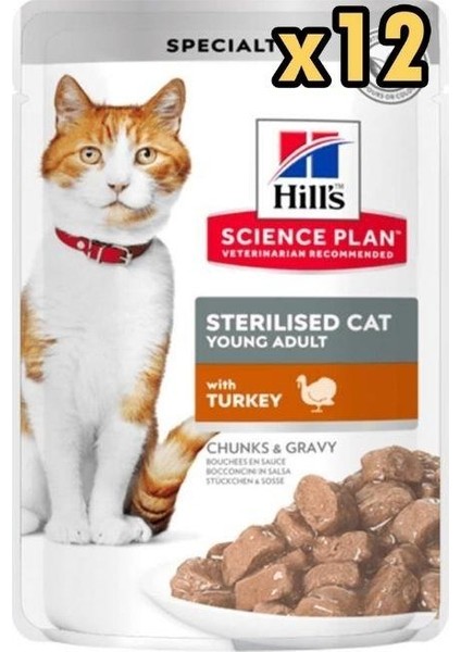 Gravy Hindili Kısır Kedi Konservesi 85 gr x 12 Adet