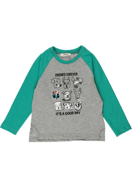 Erkek Bebek Bisiklet Yaka Yırtmaç Detaylı T-Shirt fiyatları