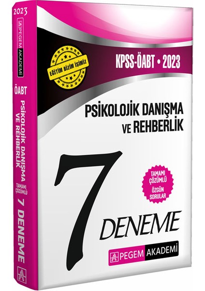 2023 KPSS ÖABT Psikolojik Danışma ve Rehberlik Öğretmenliği 7 Den