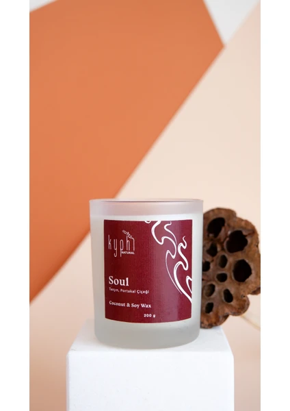 Kyphi Natural Soul Candle Hindistan Cevizi ve Soya Wax Mum