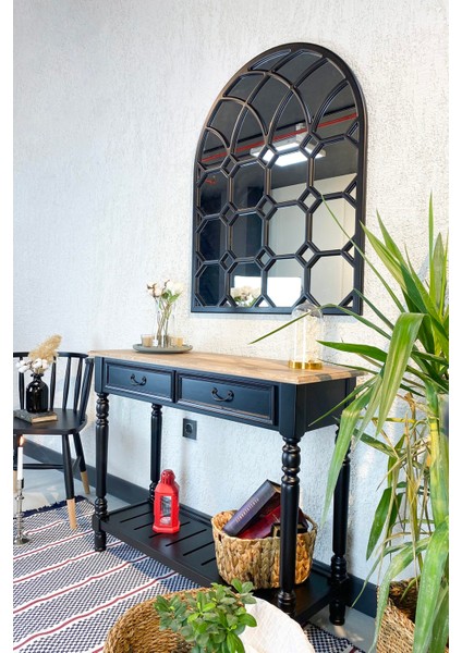 Suraj Siyah Masif Dresuar Ayna Takım modelleri