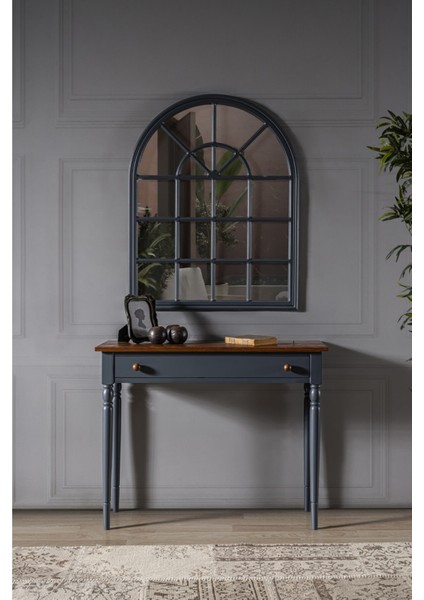 Marine Gri Masif Dresuar Ayna Takım