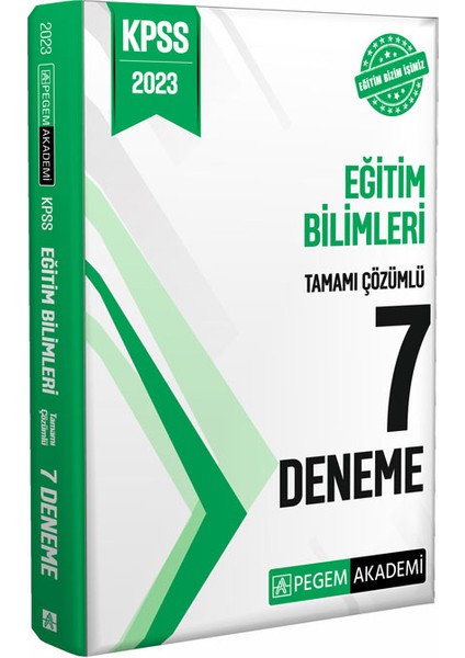 2023 KPSS Eğitim Bilimleri Tamamı Çözümlü 7 Deneme