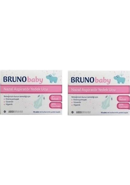 Bruno Baby Nazal Aspiratör Yedek Uç 10'lu 2 Adet