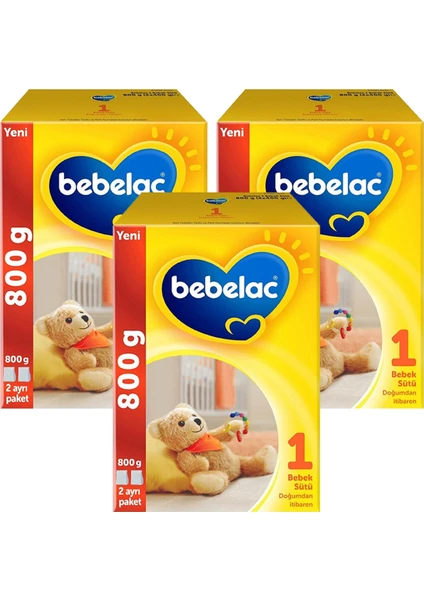 1 Bebek Sütü 800 gr x 3 Adet