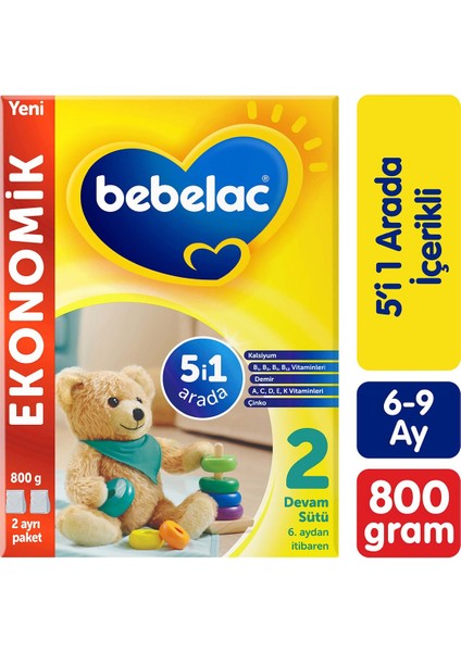 2 Devam Sütü 6-12 Ay 800 gr