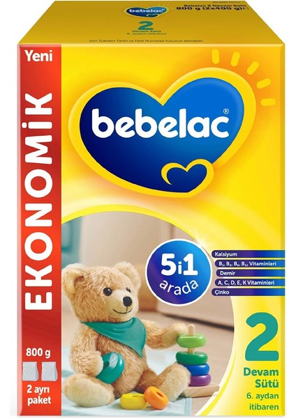 2 Devam Sütü 6-12 Ay 800 gr