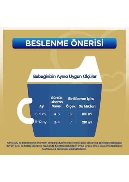 Gold 2 Devam Sütü 3*800 G 6-12 Ay Mega Paket