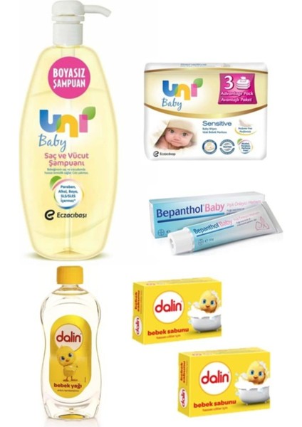 Uni Baby Yeni Doğan 8 Parça Ekonomik Set