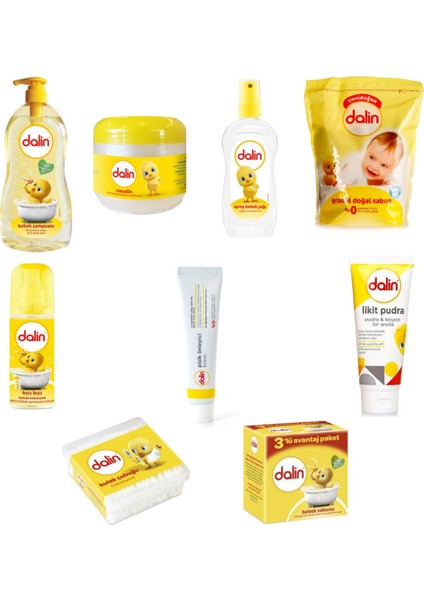 10'lu Erkek Bebek Bakım Seti (Kasalı)
