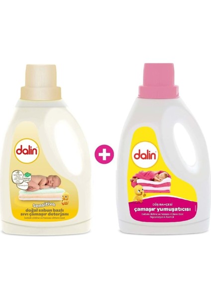 Çamaşır Deterjanı 1500ML Sensitive + 1.5lt Yumuşatıcı Düş Bahçesi