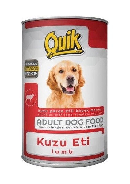 Kuzu Etli Yetişkin Köpek Konservesi 415GR