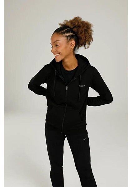 SN77 Basıc Full Zıp Hoodı Siyah Kadın Eşofman Üstü fiyatları