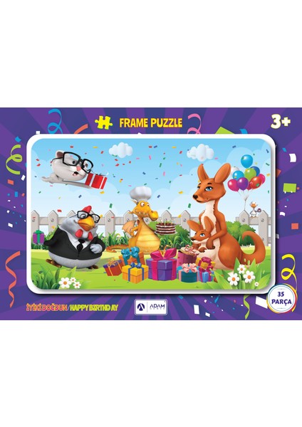 35 Parça Frame Puzzle 4'lü Set