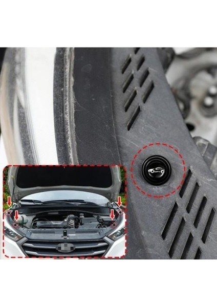 10 Adet Oto Kapı Stoperi Araç Otomobiller Kapı Çarpma Önleyici Araba Kapı Ses ve Darbe Emici Pad
