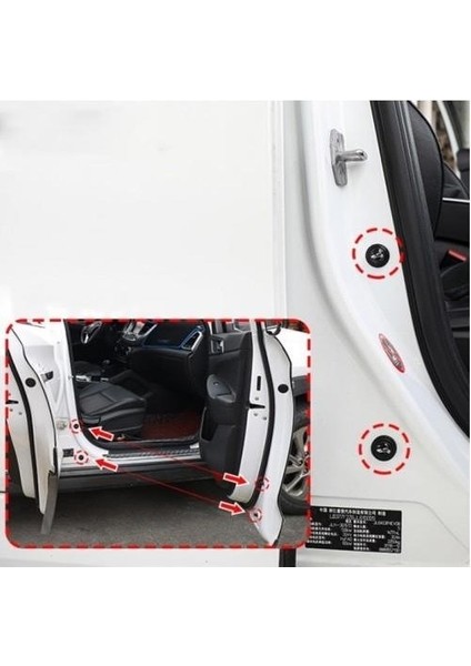 10 Adet Oto Kapı Stoperi Araç Otomobiller Kapı Çarpma Önleyici Araba Kapı Ses ve Darbe Emici Pad