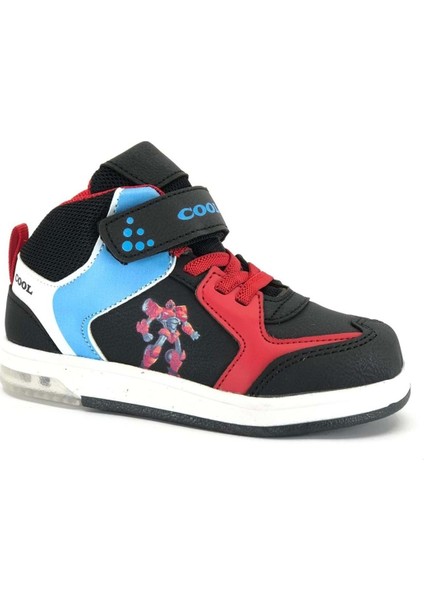 Işıklı Bilekli Çocuk Sneaker Siyah Tera