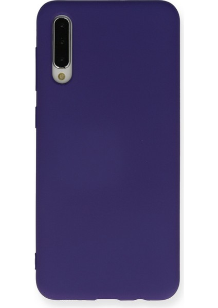 Samsung Galaxy A50 Kılıf Nano Içi Kadife Silikon - Mor Nrmsa