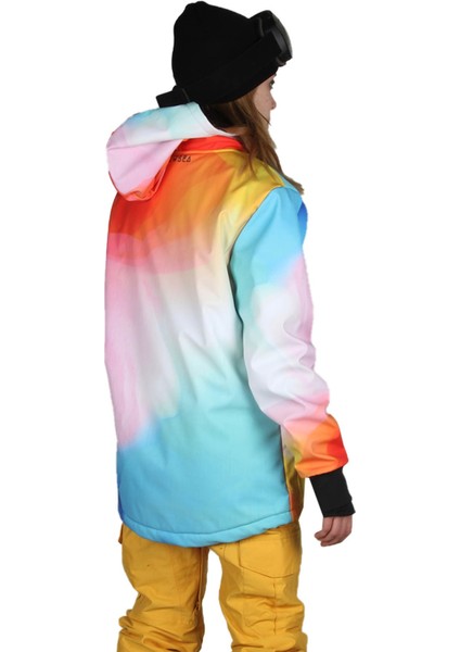 SS7915 Cool Teddy Kadın Kar ve Kayak Montu, Bayan Renkli Snowboard Montu modelleri