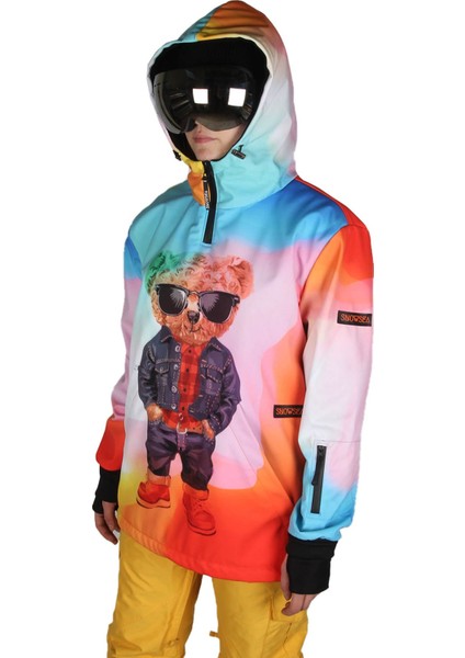 SS7915 Cool Teddy Kadın Kar ve Kayak Montu, Bayan Renkli Snowboard Montu fırsatları