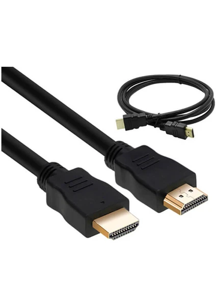 HDMI Kablo Kısa HDMI Kablosu Altın Uçlu Full Hd 3D LCD LED Ps3 Uydu - 50 cm