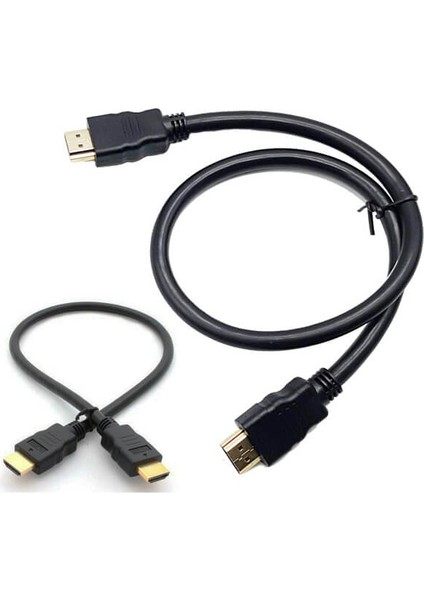 HDMI Kablo Kısa HDMI Kablosu Altın Uçlu Full Hd 3D LCD LED Ps3 Uydu - 50 cm