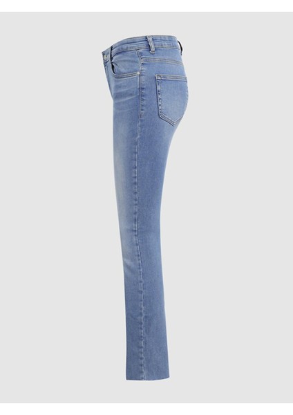 Kadın Lynda X Yüksek Bel Geniş Paça Cropped Flare Jean Pantolon modelleri