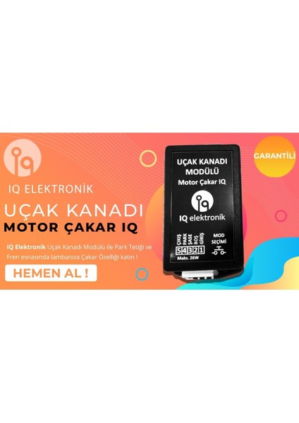 Iq Uçak Kanadı Motor Çakar & F1 Çakar Tek Modul 2in1