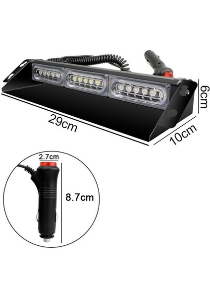 Çakar Lamba 13 Fonksiyonlu 18 LED 12V Kırmızı-Kırmızı / LAPA532-1 fırsatları