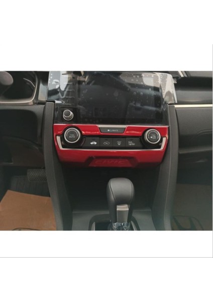 Honda Cıvıc Fc5 2016-2020 Klıma Panel Kaplama- Kırmızı