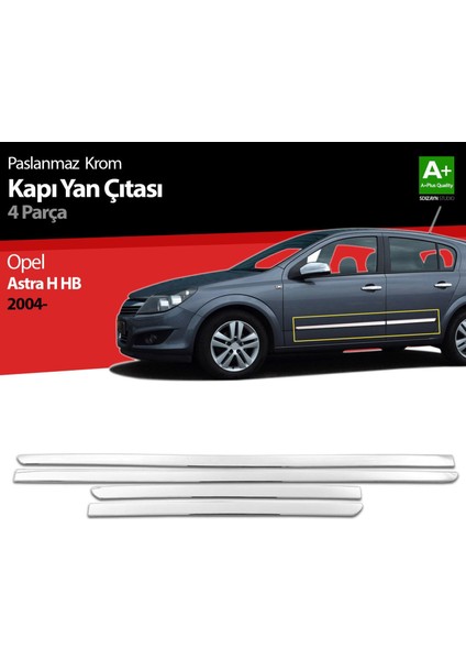 Opel Astra H Hb Krom Kapı Yan Çıtası 2004 Üzeri