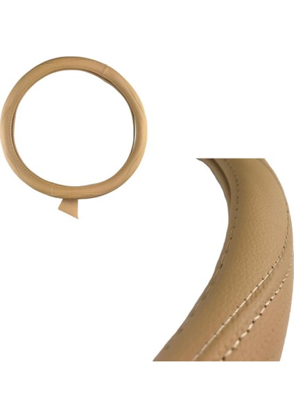Direksiyon Kılıfı 38 cm Bej / DIKI361-B