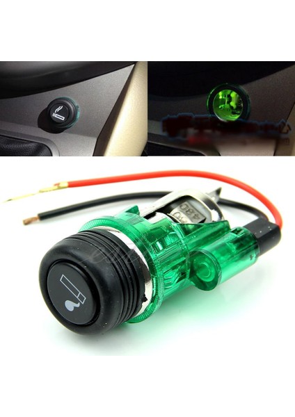 Yeşil Işıklı Çakmak 12V / ICCA10