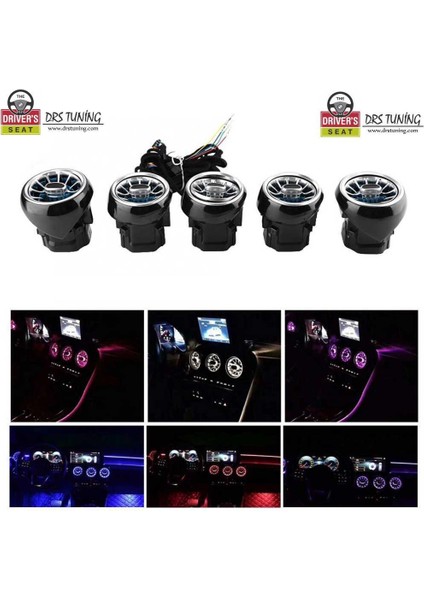 Iç Atmosfer Işığı Seti Mercedes C Serisi W205 64 Renk Ledli