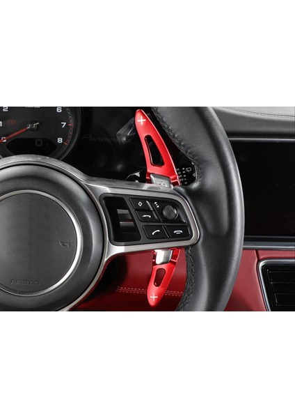 Porsche Panamera 2017+/MACAN 2014+/CAYENNE 2015+ / 718 2016+ / 911 2016+ Paddle Shift Kırmızı indirimleri