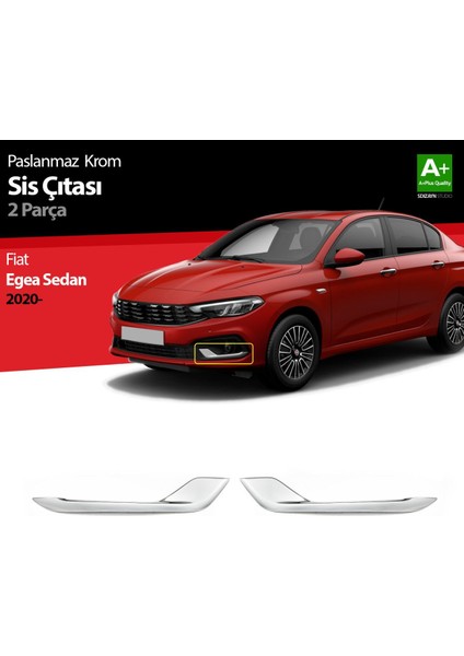 Fiat Egea Sedan Krom Sis Çıtası 2 Prç. 2020 Üzeri
